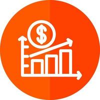 conception d'icône de vecteur d'économie en hausse