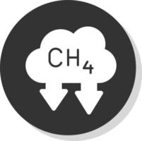 conception d'icône de vecteur de méthane