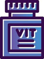 conception d'icône de vecteur de vitamines