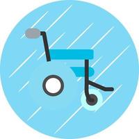 conception d'icône de vecteur de fauteuil roulant