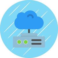 conception d'icône vectorielle de stockage en nuage vecteur