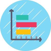 barres horizontales montrant la conception d'icône de vecteur de progression