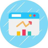 conception d'icône de vecteur de statistiques de site Web