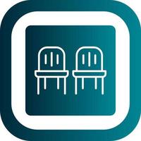 conception d'icône de vecteur de salle d'attente