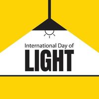 illustration vecteur graphique de le maison lampe illumine le tableau, parfait pour international jour, international journée de lumière, célébrer, salutation carte, etc.
