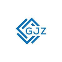 gjz lettre logo conception sur blanc Contexte. gjz Créatif cercle lettre logo concept. gjz lettre conception. vecteur