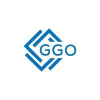 ggo lettre logo conception sur blanc Contexte. ggo Créatif cercle lettre logo concept. ggo lettre conception. vecteur