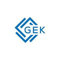 geek lettre logo conception sur blanc Contexte. geek Créatif cercle lettre logo concept. geek lettre conception. vecteur
