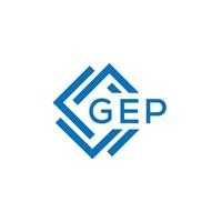 gep lettre logo conception sur blanc Contexte. gep Créatif cercle lettre logo concept. gep lettre conception. vecteur