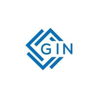 Gin Créatif cercle lettre logo concept. Gin lettre design.gin lettre logo conception sur blanc Contexte. Gin Créatif cercle lettre logo concept. Gin lettre conception. vecteur