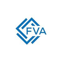 fva lettre conception.fva lettre logo conception sur blanc Contexte. fva Créatif cercle lettre logo concept. fva lettre conception. vecteur