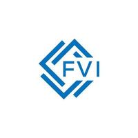 fvi lettre logo conception sur blanc Contexte. fvi Créatif cercle lettre logo concept. fvi lettre conception. vecteur