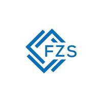 fzs lettre logo conception sur blanc Contexte. fzs Créatif cercle lettre logo concept. fzs lettre conception. vecteur