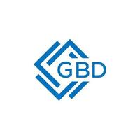 gbd lettre logo conception sur blanc Contexte. gbd Créatif cercle lettre logo concept. gbd lettre conception. vecteur