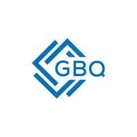 gbq lettre logo conception sur blanc Contexte. gbq Créatif cercle lettre logo concept. gbq lettre conception. vecteur