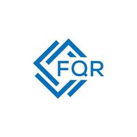 fqr lettre logo conception sur blanc Contexte. fqr Créatif cercle lettre logo concept. fqr lettre conception. vecteur