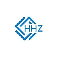 hhz lettre logo conception sur blanc Contexte. hhz Créatif cercle lettre logo concept. hhz lettre conception. vecteur