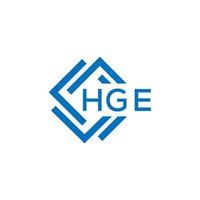 hge lettre logo conception sur blanc Contexte. hge Créatif cercle lettre logo concept. hge lettre conception. vecteur