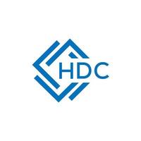 hdc lettre logo conception sur blanc Contexte. hdc Créatif cercle lettre logo concept. hdc lettre conception. vecteur