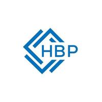 hbp lettre logo conception sur blanc Contexte. hbp Créatif cercle lettre logo concept. hbp lettre conception. vecteur