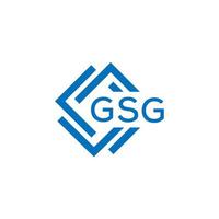 csg lettre logo conception sur blanc Contexte. csg Créatif cercle lettre logo concept. csg lettre conception. vecteur