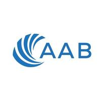 aab abstrait affaires croissance logo conception sur blanc Contexte. aab Créatif initiales lettre logo concept. vecteur