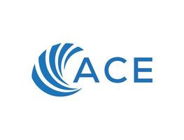ace abstrait affaires croissance logo conception sur blanc Contexte. ace Créatif initiales lettre logo concept. vecteur