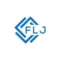 flj lettre logo conception sur blanc Contexte. flj Créatif cercle lettre logo concept. flj lettre conception. vecteur