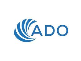 ado abstrait affaires croissance logo conception sur blanc Contexte. ado Créatif initiales lettre logo concept. vecteur