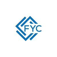 fyc Créatif cercle lettre logo concept. fyc lettre design.fyc lettre logo conception sur blanc Contexte. fyc Créatif cercle lettre logo concept. fyc lettre conception. vecteur