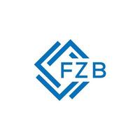 fzb lettre logo conception sur blanc Contexte. fzb Créatif cercle lettre logo concept. fzb lettre conception. vecteur