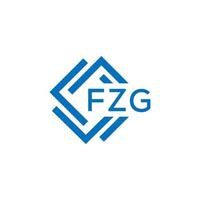 fzg lettre logo conception sur blanc Contexte. fzg Créatif cercle lettre logo concept. fzg lettre conception. vecteur