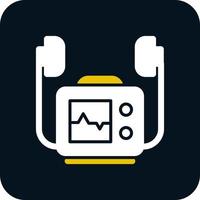 conception d'icône de vecteur de défibrillateur