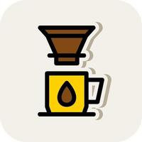 conception d'icône de vecteur de goutteur de café