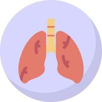 conception d'icône de vecteur de poumons