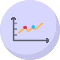 conception d'icône de vecteur de graphique de tendance