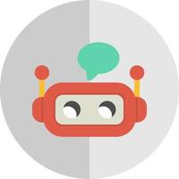 conception d'icône de vecteur de chatbot