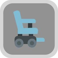 conception d'icône de vecteur de fauteuil roulant automatique