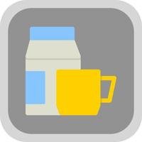 conception d'icône de vecteur de lait de café