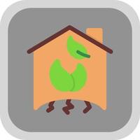 conception d'icône de vecteur de maison verte