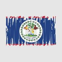 belize drapeau brosse illustration vectorielle vecteur