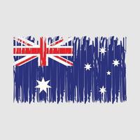 brosse drapeau australien vecteur