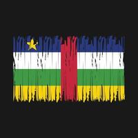 pinceau drapeau centrafricain vecteur