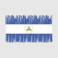 brosse drapeau nicaragua vecteur