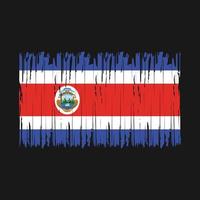 brosse drapeau costa rica vecteur