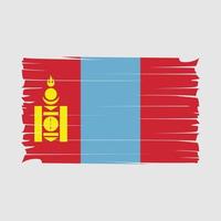 vecteur de drapeau de mongolie