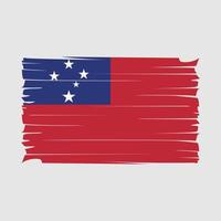 vecteur de drapeau samoa