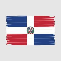 vecteur de drapeau de la république dominicaine