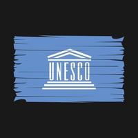 unesco drapeau vecteur