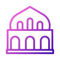 mosquée icône violet rose style Ramadan illustration vecteur élément et symbole parfait.